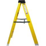Excel Heavy Duty Fibreglass 5 Tread Ladder with Folding Hop up