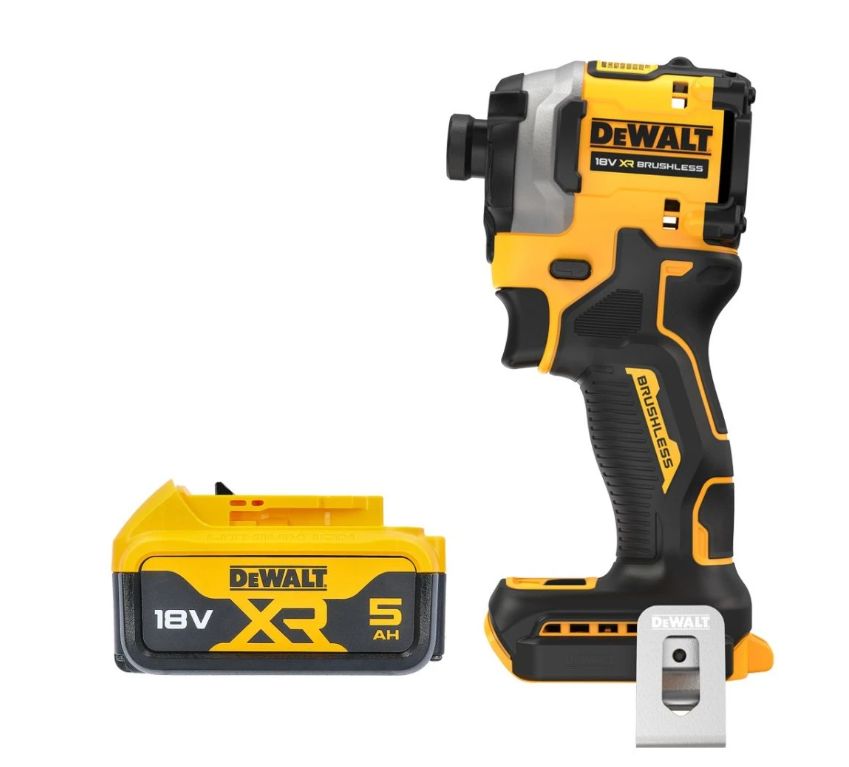 Dewalt DCF850N 18V XR Brushless Impact Driver with 5.0 Ah  Battery