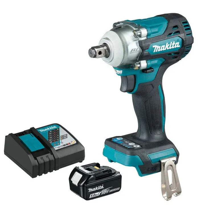 Makita DTW300Z 18V LXT Brushless Impact Wrench with 1 x 5.0Ah Battery & Chargerr