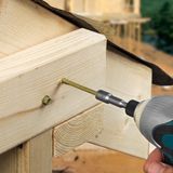 Timco 6.7 x 150mm Timber Frame Construction & Landscaping Screws Hex Exterior Green Organic 150IN