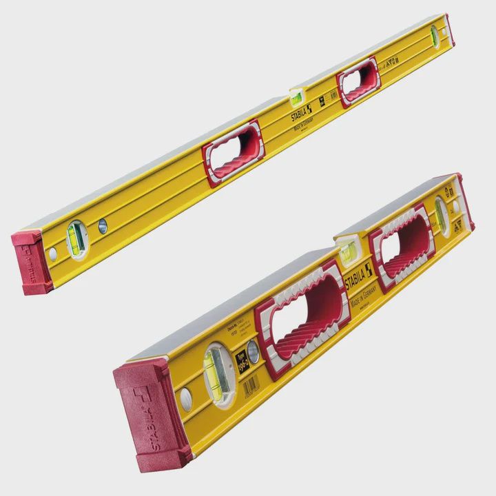 Stabila Double Plumb Spirit Level 600mm & 1200mm Pack of 2