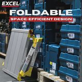 Excel Aluminium Stool Ladder 4 Tread with Work Bench Folding Hop Up 600mm