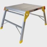 Excel Aluminium Stool Ladder 4 Tread with Work Bench Folding Hop Up 600mm