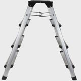 Excel Aluminium Stool Ladder 4 Tread with Work Bench Folding Hop Up 600mm