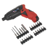 Sealey Cordless Compact lightweight Screwdriver Set 3.6V 26pc CP36B