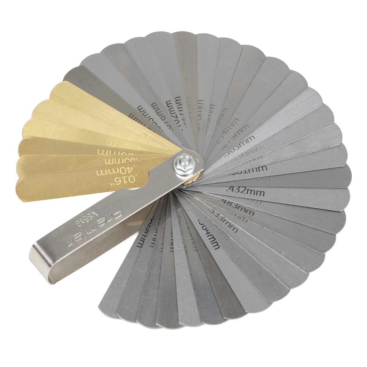 Sealey VS513 Premier Combination Steel/Brass Dual Marked Feeler Gauge 36 Blade