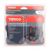 Timco Brad Point High grade High Speed Steel Wood Bit Set B15SET