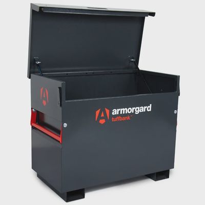 Armorgard TB3 Tuffbank Site Box 1150mm x 615mm x 930mm Secure Tool Storage Solution for Job Sites