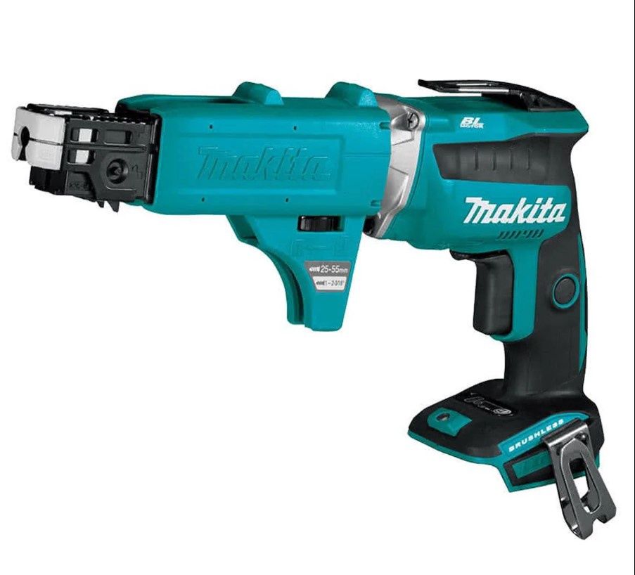 Makita DFS452Z 18V Brushless Drywall Screwdriver With Collated Autofeed Attachment