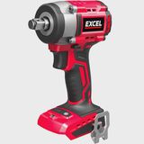 Excel 18V Cordless Brushless 1/2'' Impact Wrench with 2 x 2.0Ah Battery & Charger