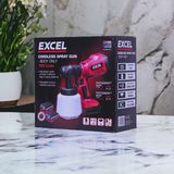 Excel 18V Cordless 1000ml Spray Gun with 1 x 5.0Ah Battery & Charger