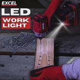 Excel 18V Cordless Brushless Impact Driver with 1 x 5.0Ah Battery & Charger