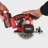 Excel 18V Cordless Circular Saw 165mm with 1 x 5.0Ah Battery & Charger