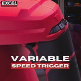 Excel 18V Cordless Grease Gun with 2 x 5.0Ah Battery Charger & Bag