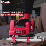 Excel 18V Cordless Grease Gun with 2 x 5.0Ah Battery Charger & Bag
