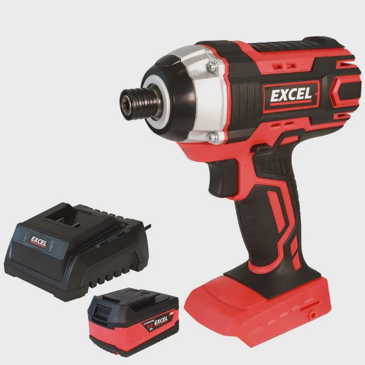 Excel 18V Cordless Impact Driver with 1 x 5.0Ah Battery & Charger EXL553B