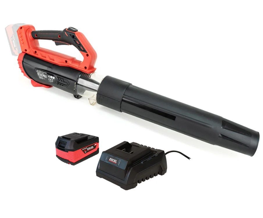 Excel 18V Garden Leaf Blower 2 Level Speed with 1 x 5.0Ah Battery & Charger