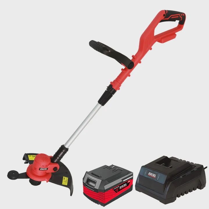 Excel 18V Grass Trimmer Cutter with 1 x 4.0Ah Battery & Charger EXL5206