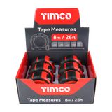 Timco Tape Measure 8m/26ft x 25mm