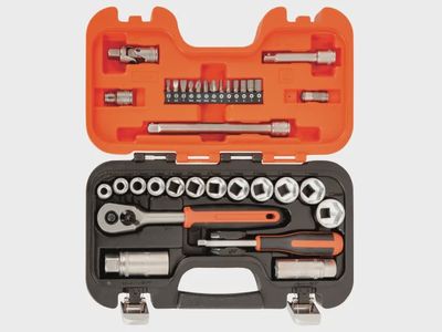 Bahco S330 Socket Set 34 Piece 1/4 and 3/8 Square Drive