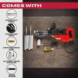 Excel 1700W 55J Hex Shank Demolition Hammer Breaker 230V with Case & Chisels