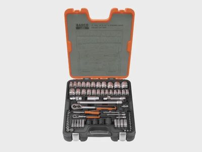 Bahco BAHS800 S800 1/4 & 1/2in Drive Socket Set, 77 Piece