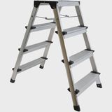 Excel Aluminium Stool Ladder 4 Tread with Work Bench Folding Hop Up 300mm