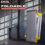 Excel Aluminium Stool Ladder 4 Tread with Work Bench Folding Hop Up 300mm