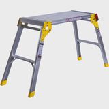Excel Aluminium Stool Ladder 4 Tread with Work Bench Folding Hop Up 300mm