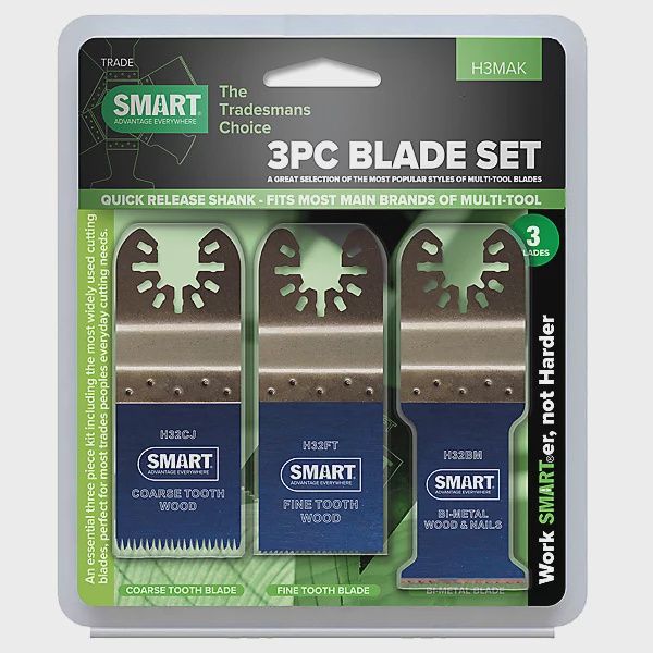 Smartt H3MAK 3 Piece Trade Series Universal Multi Tool Blade Set (TWIN PACK)