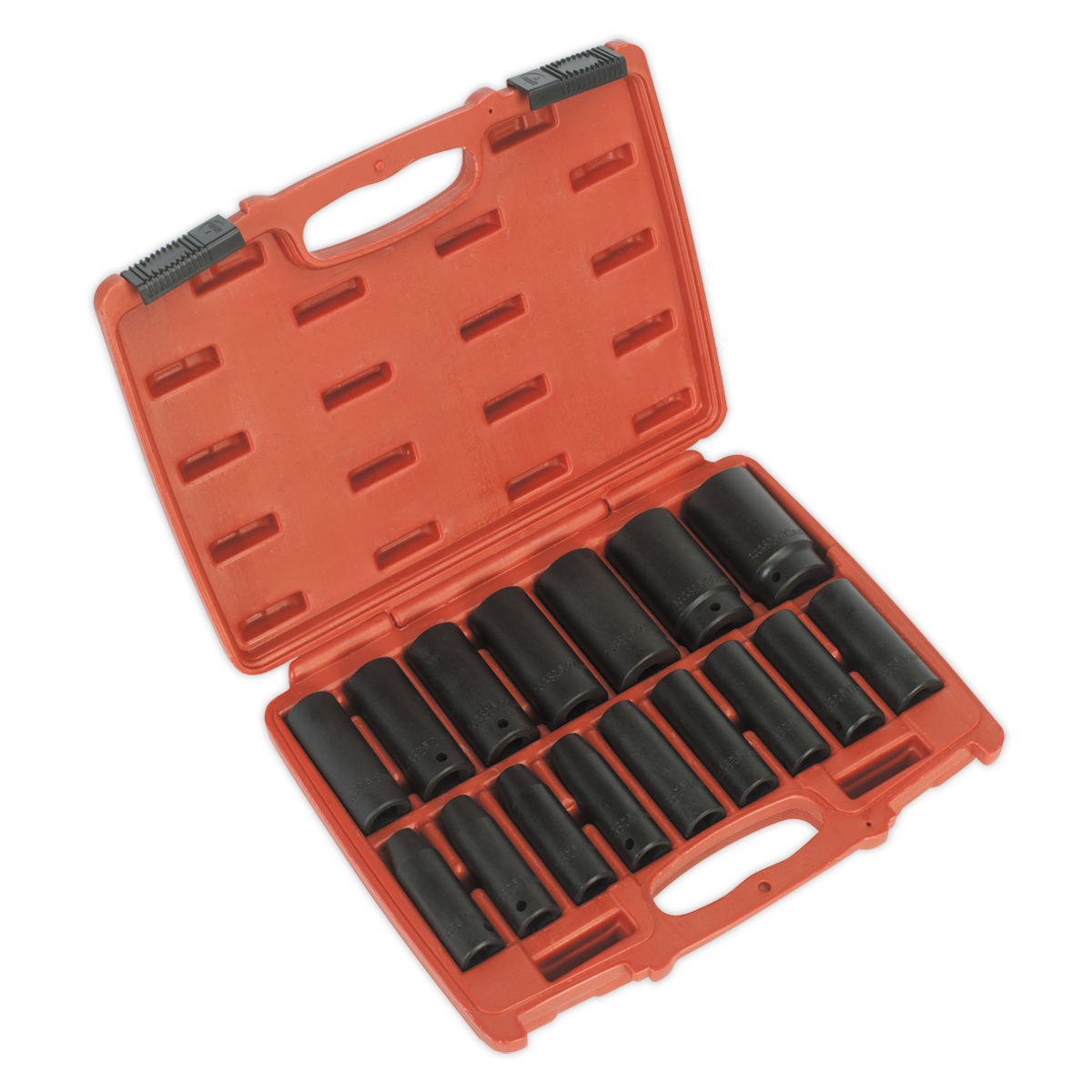 Sealey AK5816M 1/2"Sq Drive Deep Metric Impact Socket Set 16pc