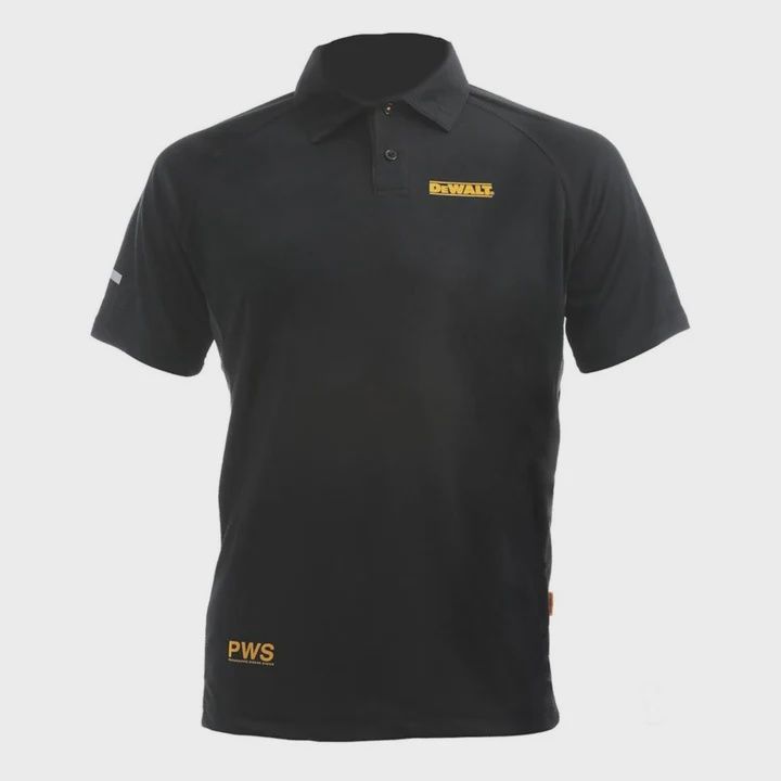 Dewalt Rutland Performance Polo Shirt Black - Size L
