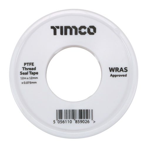 Timco PTFE Thread Seal Tape 12m x 12mm