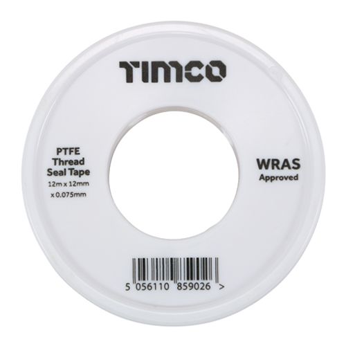 Timco PTFE Thread Seal Tape 12m x 12mm