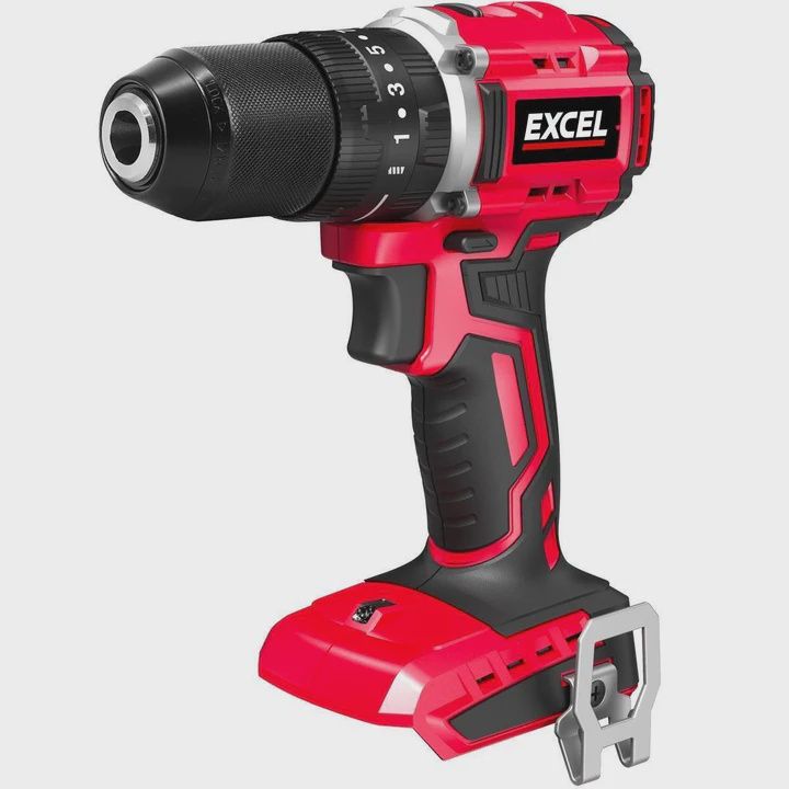 Excel 18V Twin Pack Combi Drill &amp; Impact Wrench with 2 x 5.0Ah Battery &amp; Charger