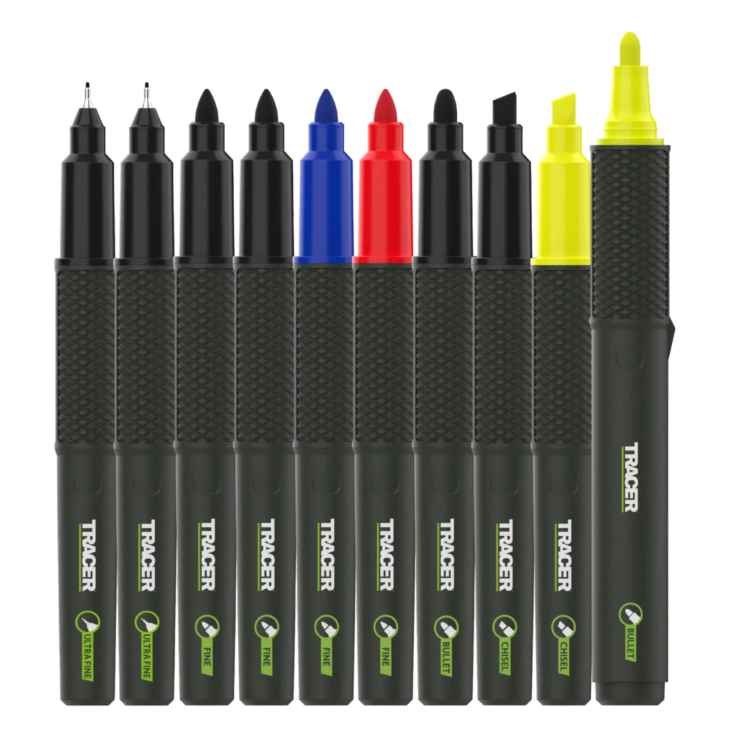 OX TRACER 2.0 Permanent Marker 10pc Kit with Case