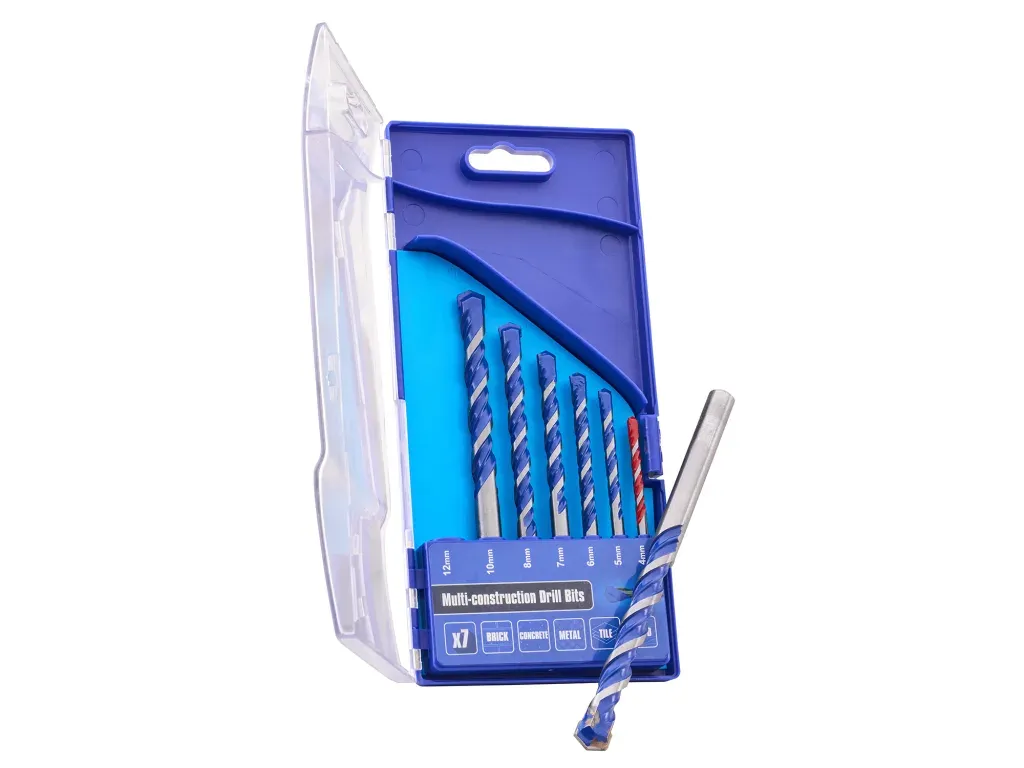 Faithfull  XMS26DRILL7 7 Piece Multi-Construction Drill Bit Set