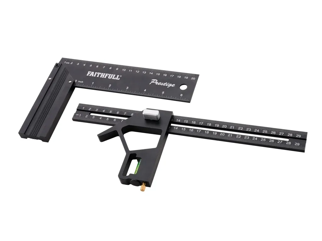 Faithfull XMS26COMBTRY Combination &amp; 200mm (8in) Try Square Set