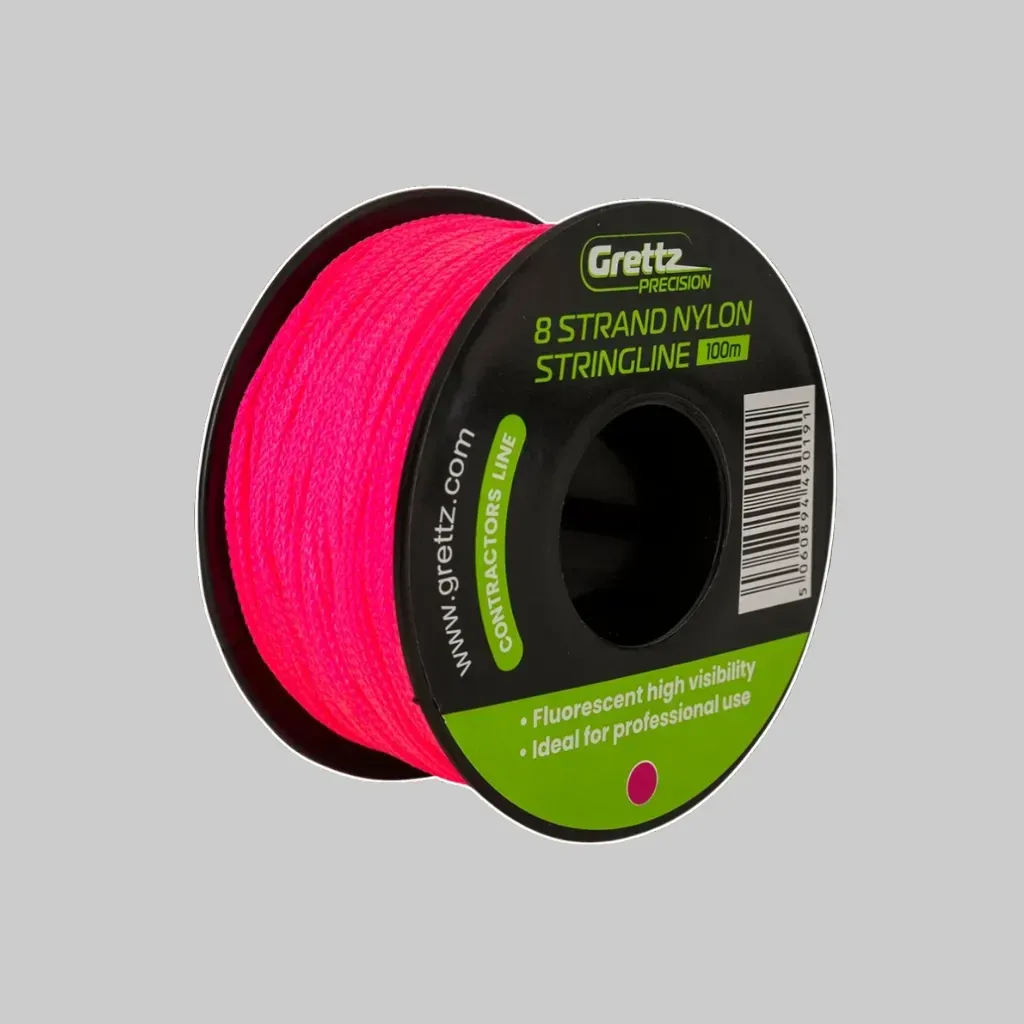 Grettz 100m 8 Braid Pink Stringline