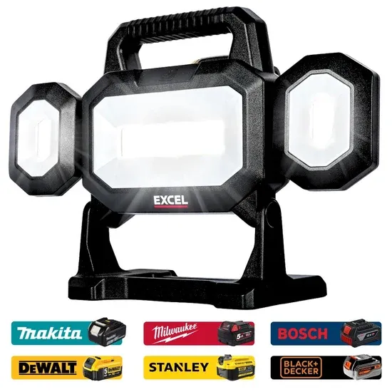 Excel 18V LED Work Light 5000 Lumens