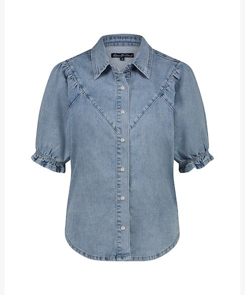 Victoria Blouse, Color: Light Stone, Size: S