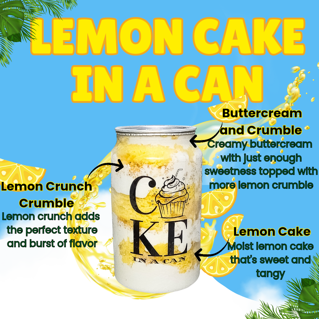 Lemon Crumble Cake in a Can