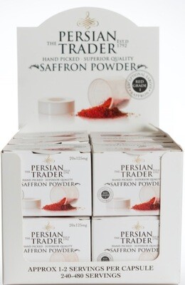 The Persian Trader Topaz Saffron Powder Pack 12x20x125mg