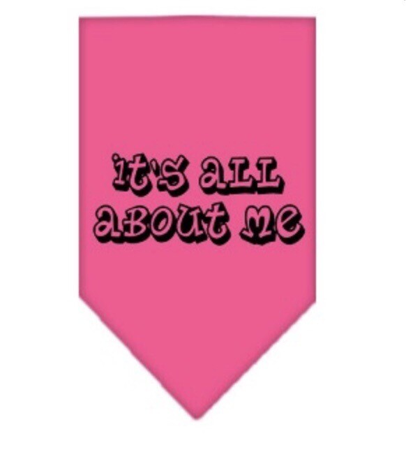 Knyt På Rosa Bandana its all about me,  Large 28-60 Cm