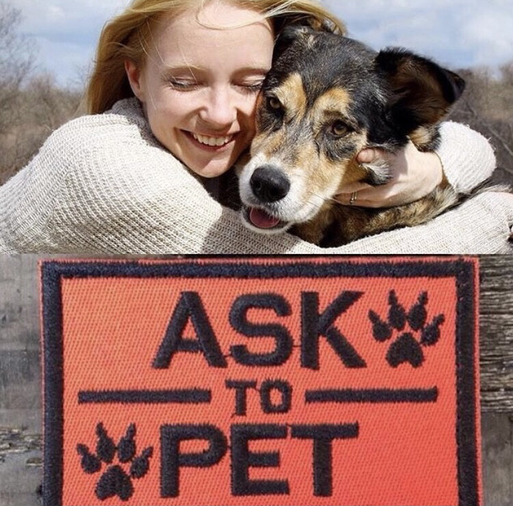 Ask to pet merke, sy/stryk på