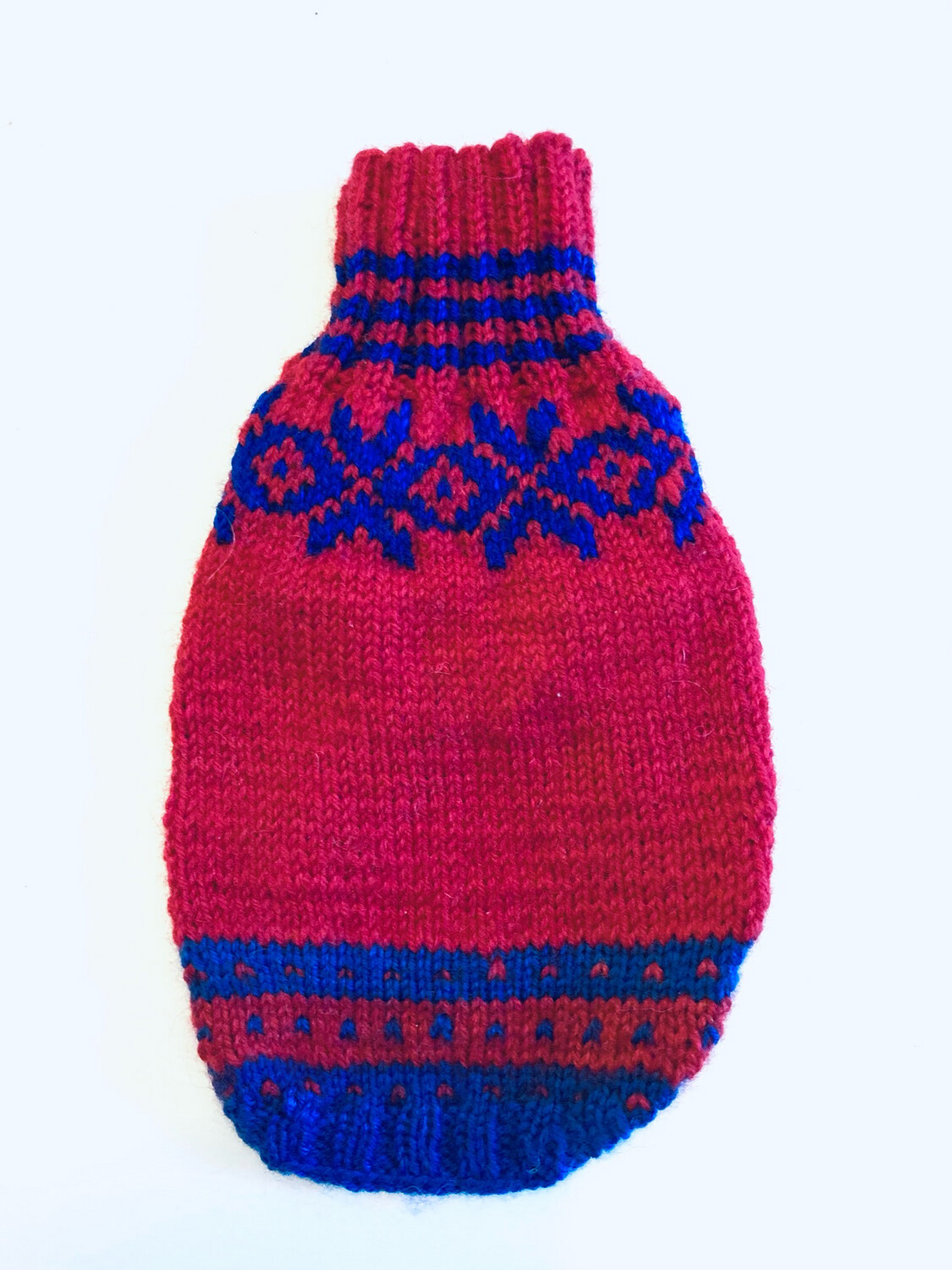 Søt håndstrikket Ullgenser, Lengde 20 Cm, Bryst 28 Cm