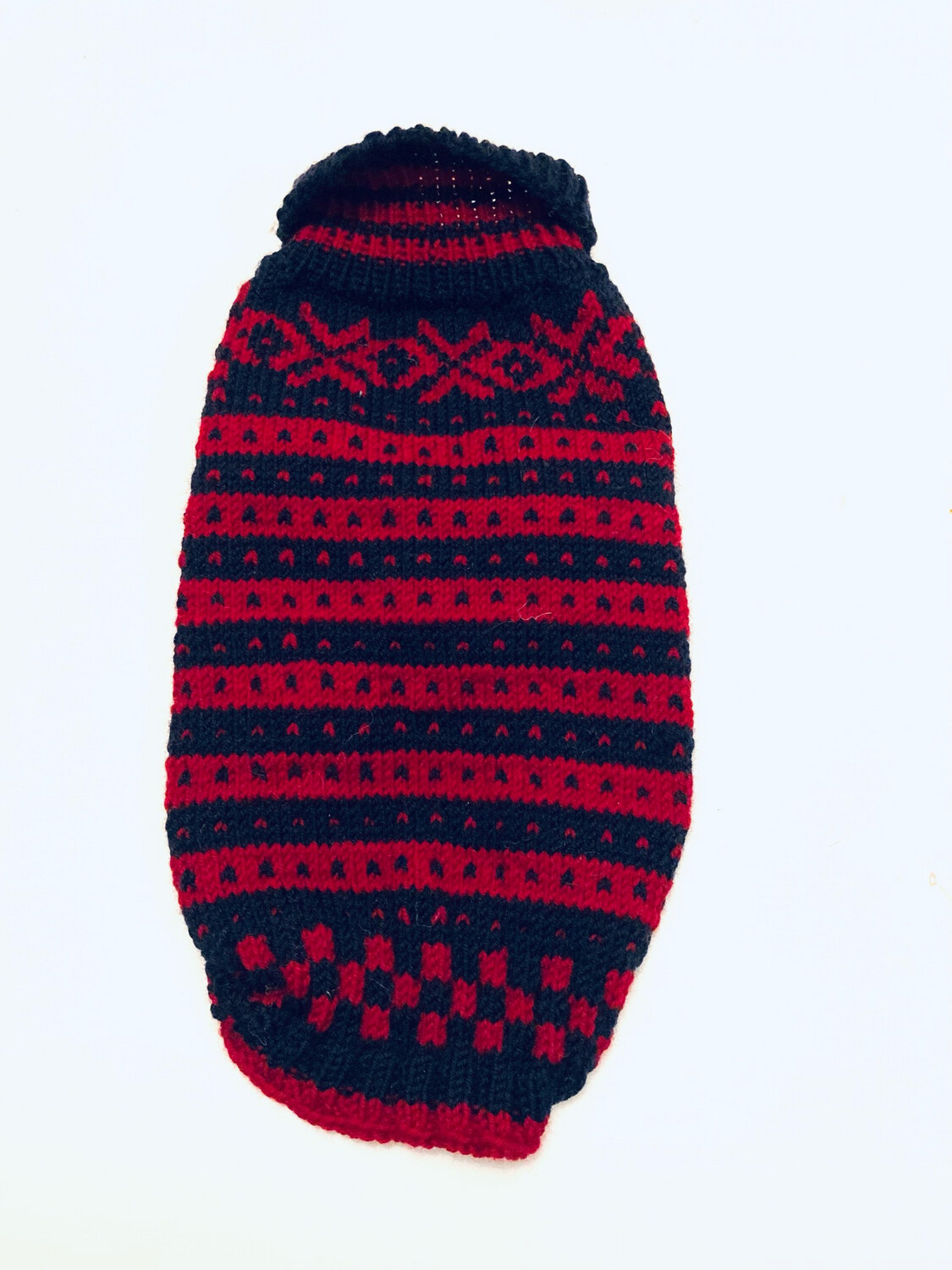 Håndstrikket Ullgenser, Lengde 31cm, bryst 38 Cm