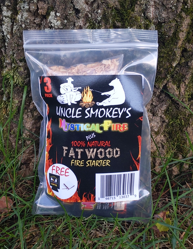 Mystical Fire with 100% Natural Firestarter 3-PACK