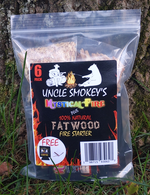 Mystical Fire with 100% Natural Firestarter 6-PACK