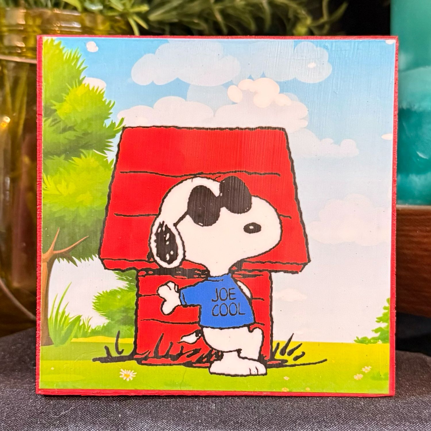 Snoopy home decor blocks